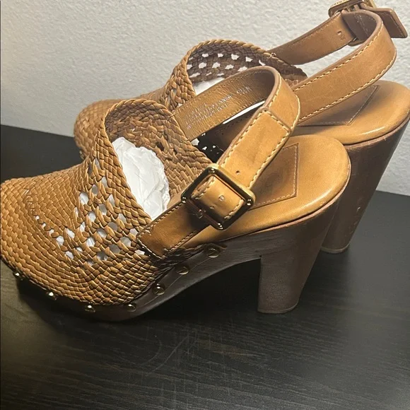 Tory Burch Woven TanWomen's Slingback Shoes(better4thick ft!) send offers pls!! - Picture 8 of 8